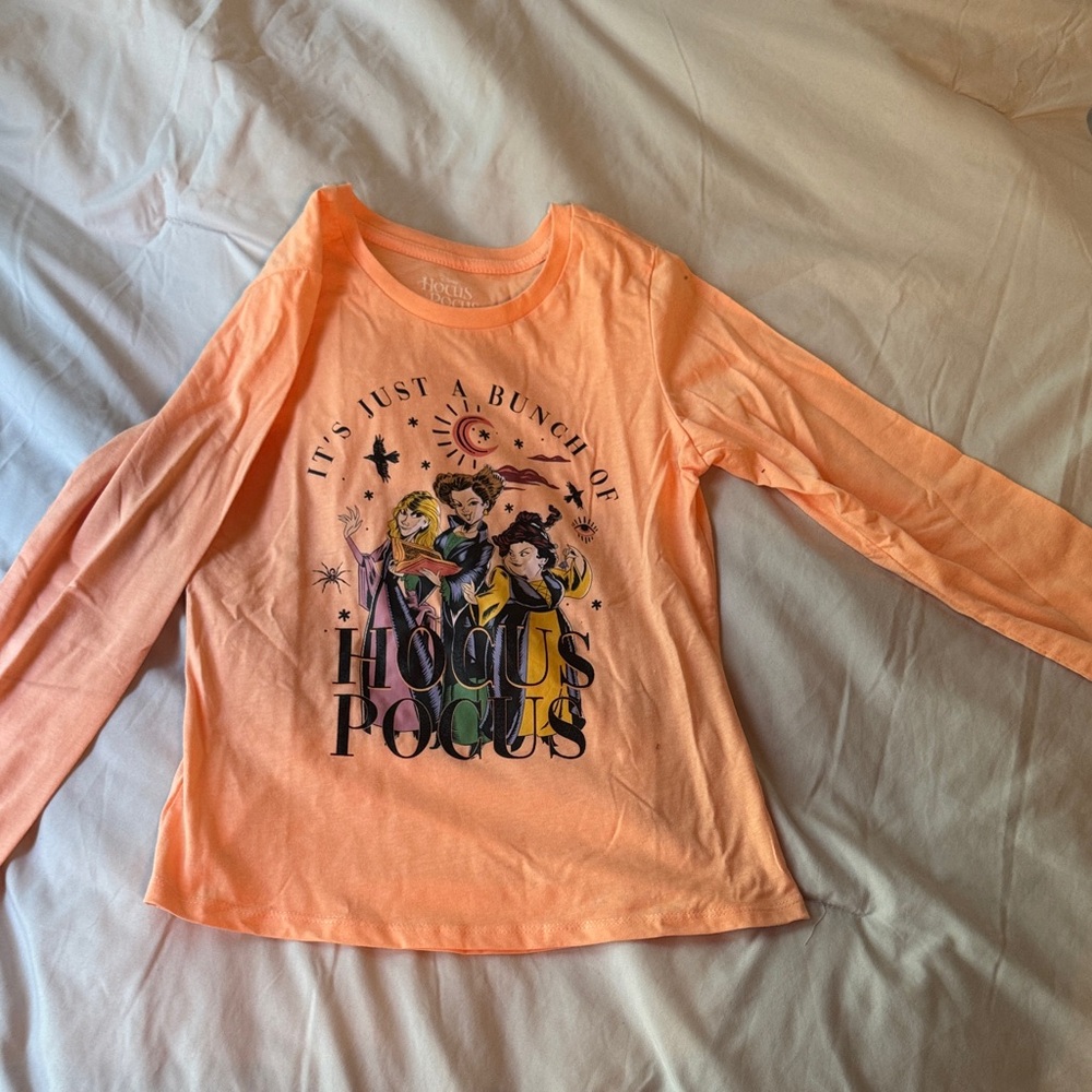 Disney Hocus Pocus Orange Long Sleeve Tee